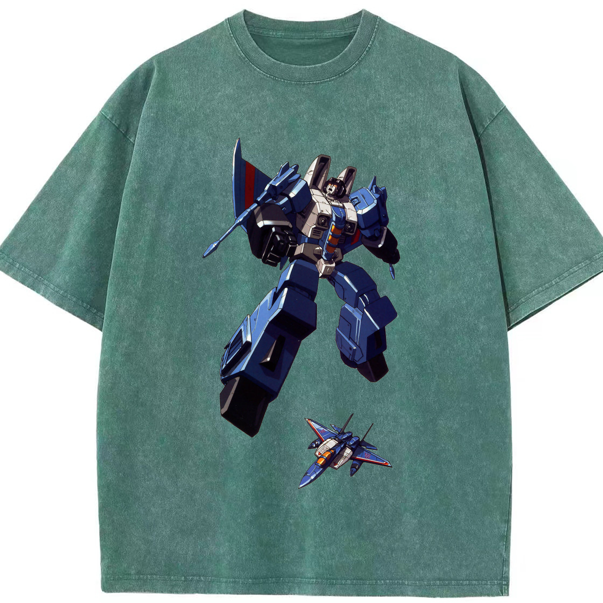 （画像用）  綿100% ヴィンテージ風 半袖Tシャツ（フロントプリント）